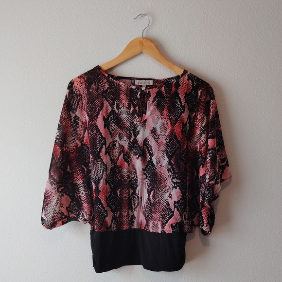 Jennifer Lopez Tops - Jennifer Lopez Snake Print Blouse